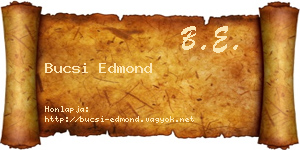 Bucsi Edmond névjegykártya